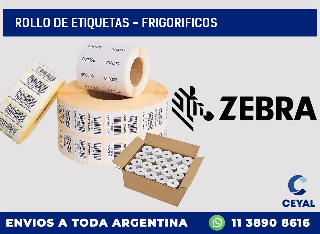 rollo de etiquetas - frigorificos