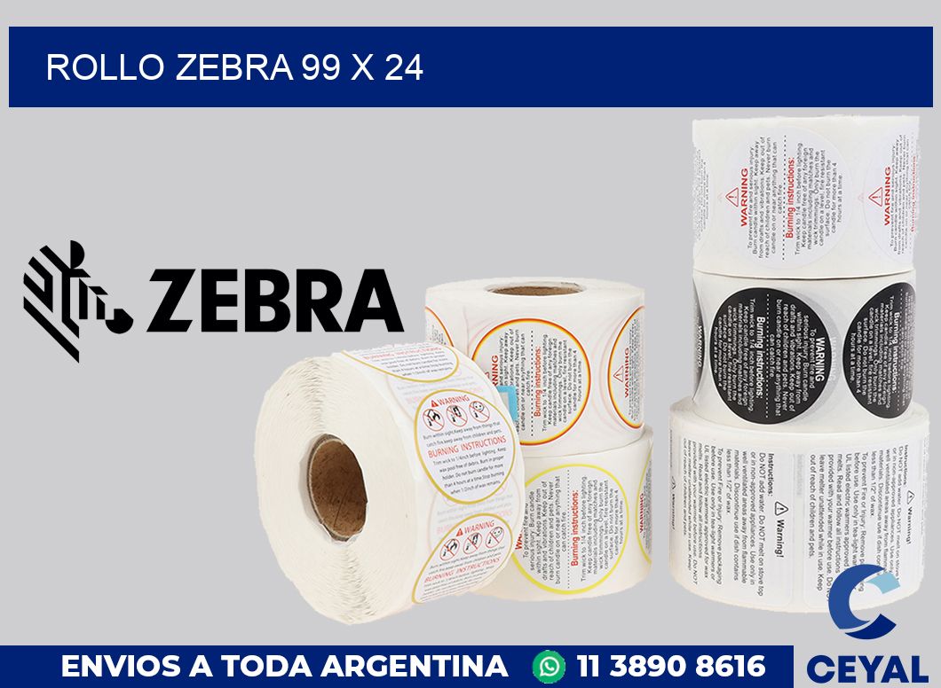 rollo zebra 99 x 24