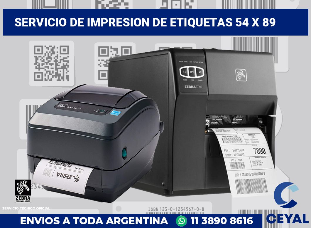 servicio de impresion de etiquetas 54 x 89