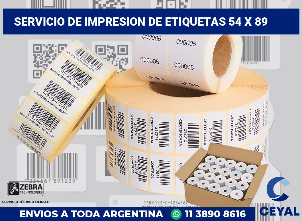 servicio de impresion de etiquetas 54 x 89