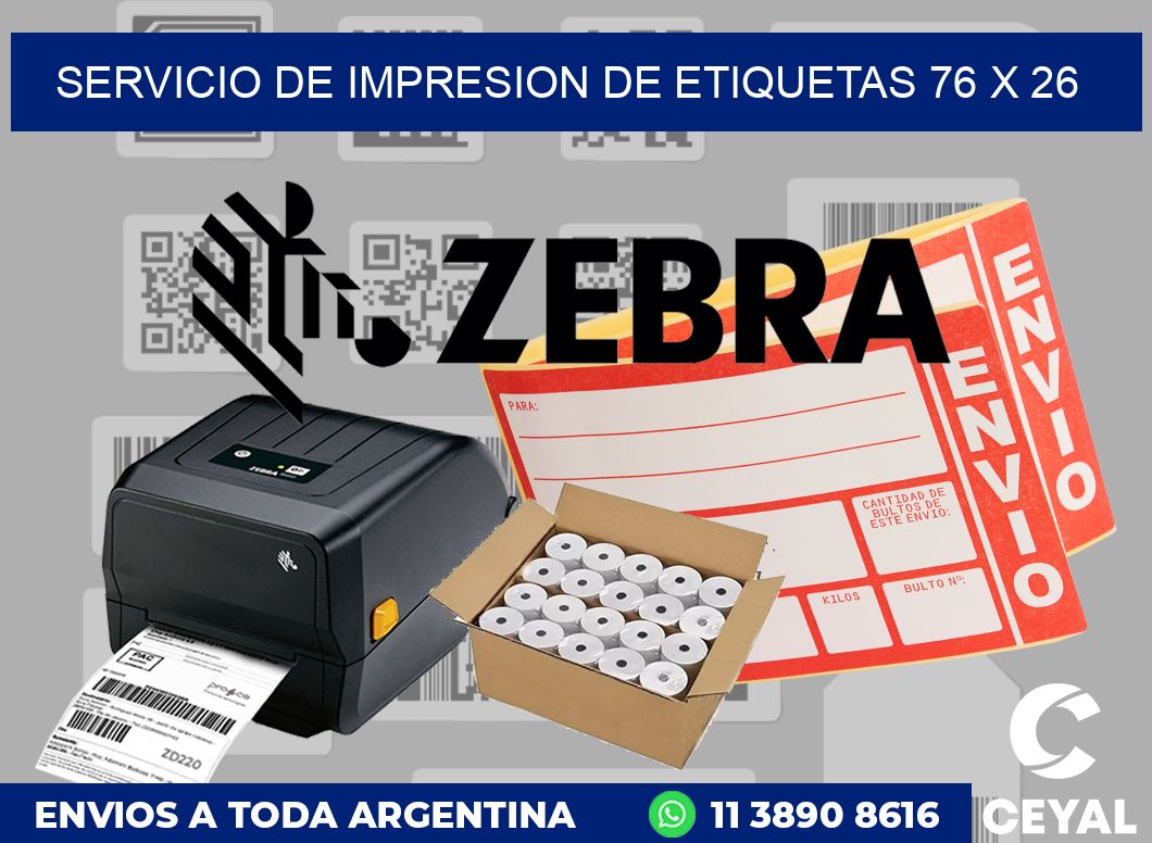 servicio de impresion de etiquetas 76 x 26