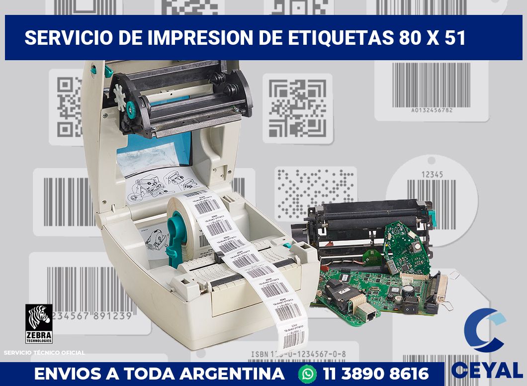 servicio de impresion de etiquetas 80 x 51