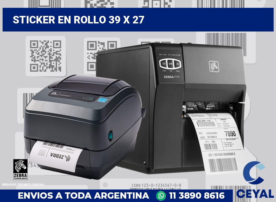 sticker en rollo 39 x 27