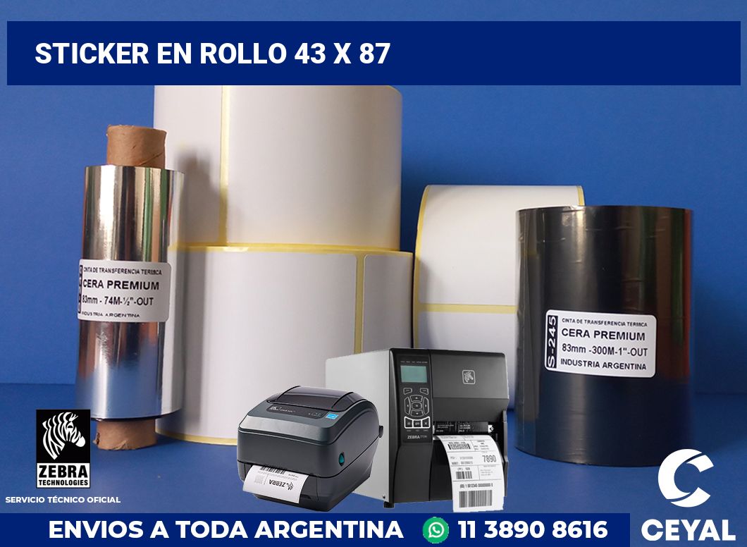 sticker en rollo 43 x 87
