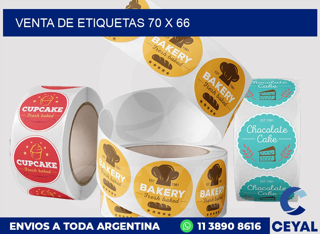 venta de etiquetas 70 x 66
