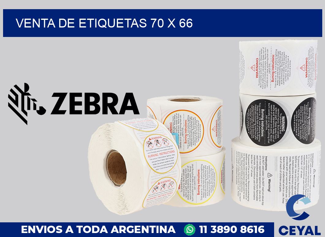 venta de etiquetas 70 x 66