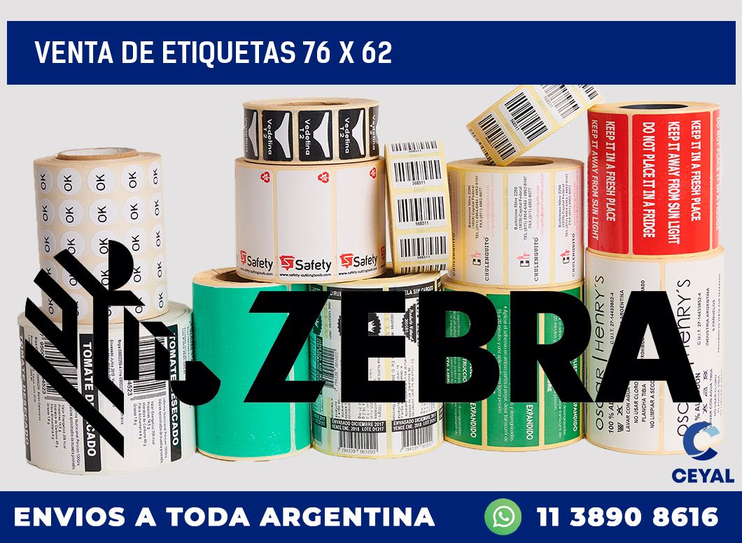venta de etiquetas 76 x 62