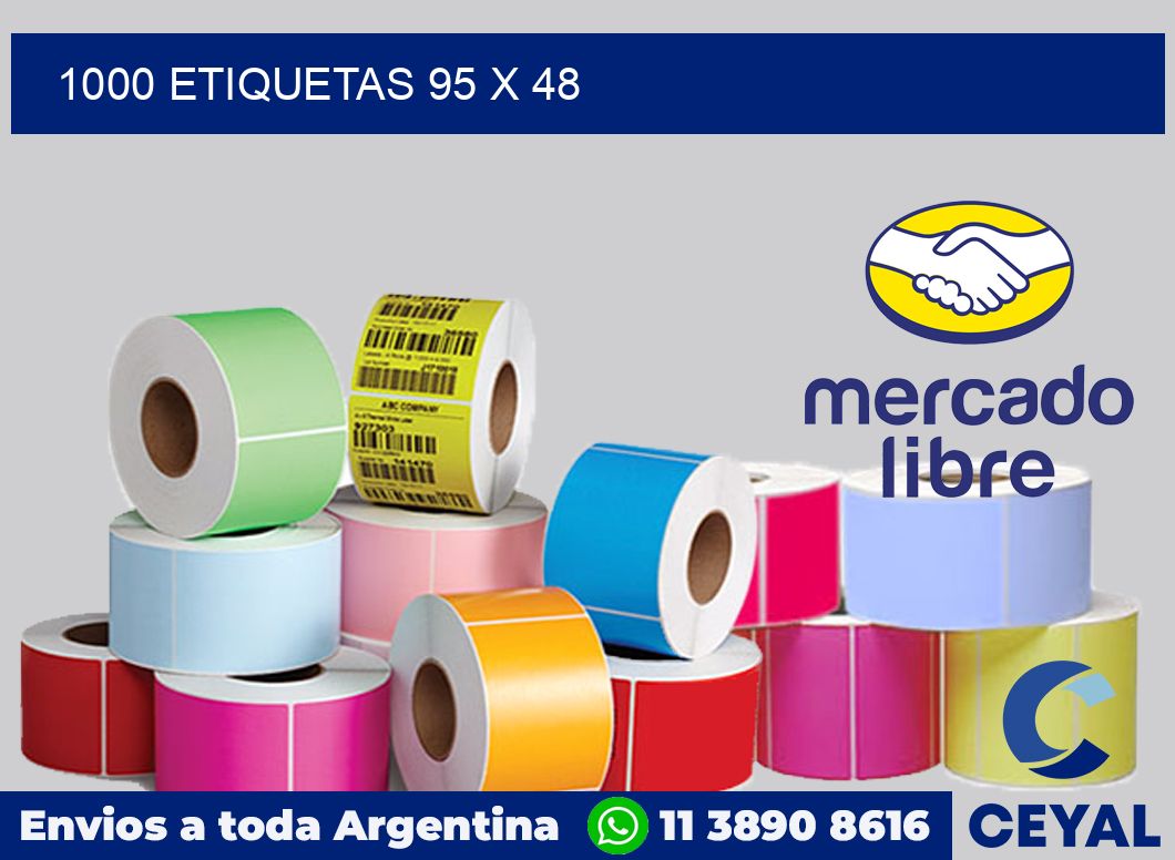1000 etiquetas 95 x 48