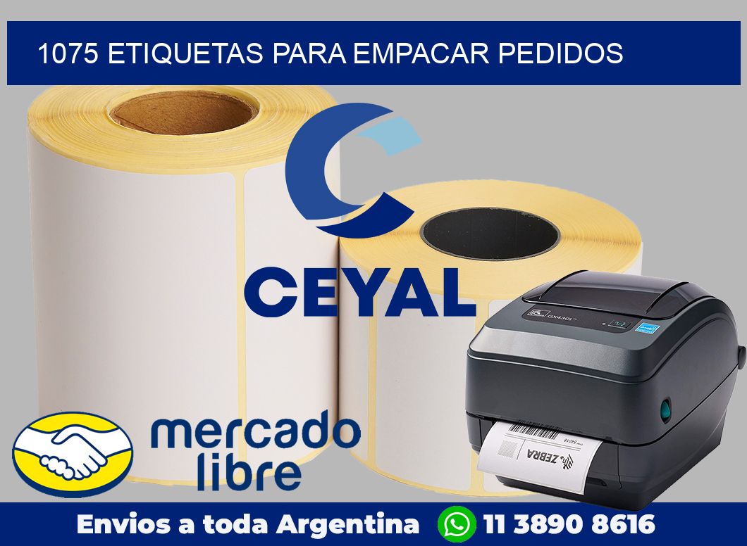 1075 Etiquetas para empacar pedidos
