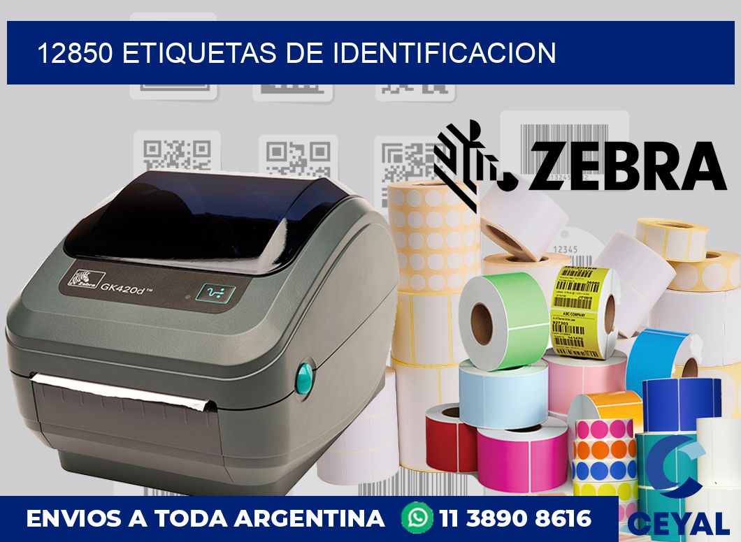 12850 Etiquetas de identificacion