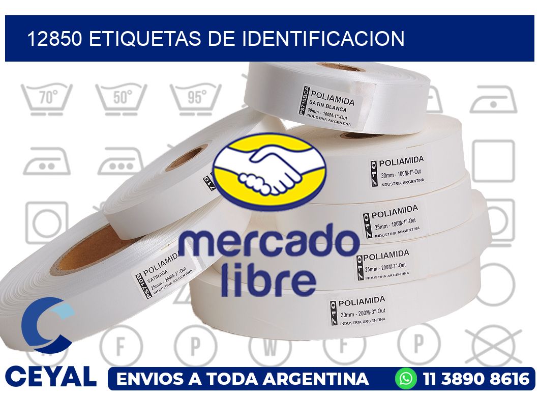 12850 Etiquetas de identificacion