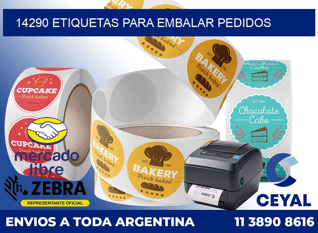 14290 Etiquetas para embalar pedidos