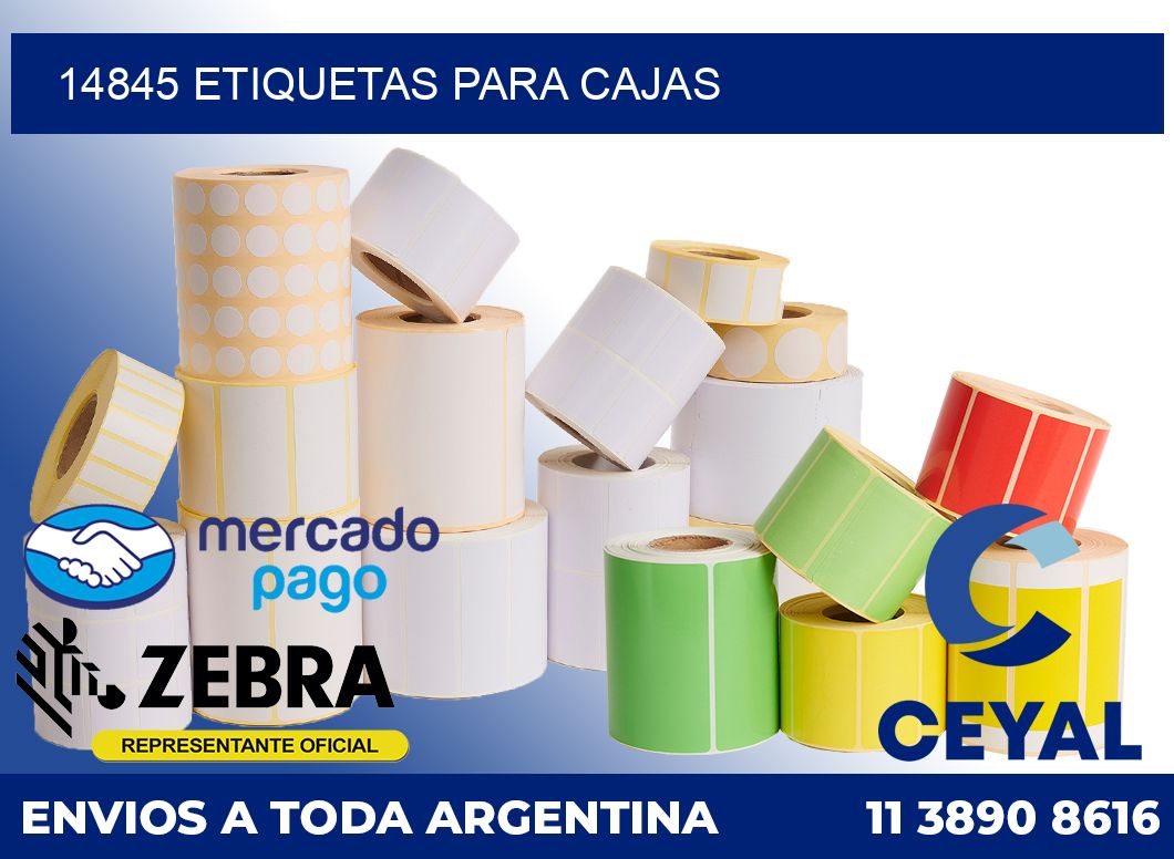 14845 Etiquetas para cajas