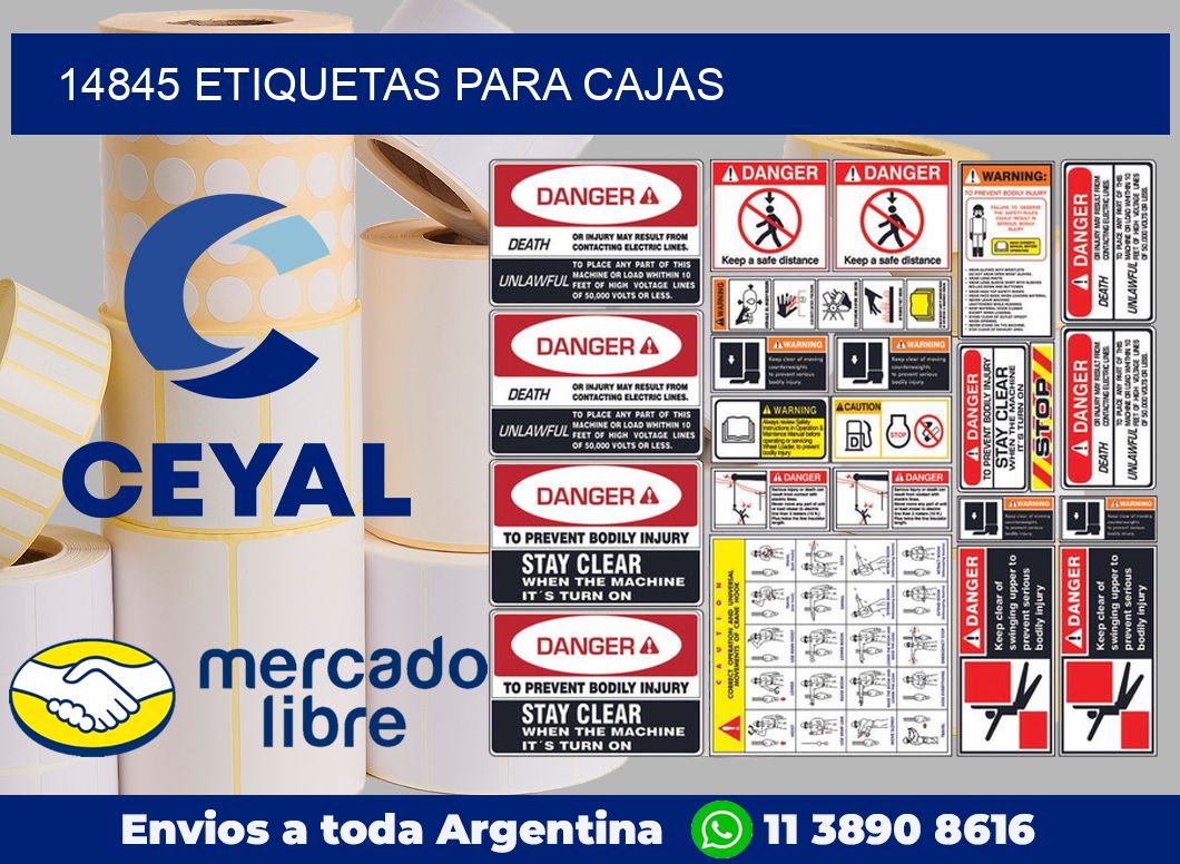 14845 Etiquetas para cajas