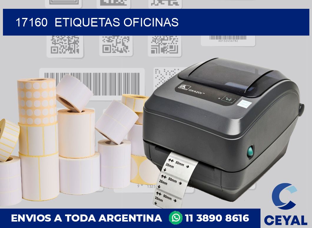 17160  Etiquetas oficinas