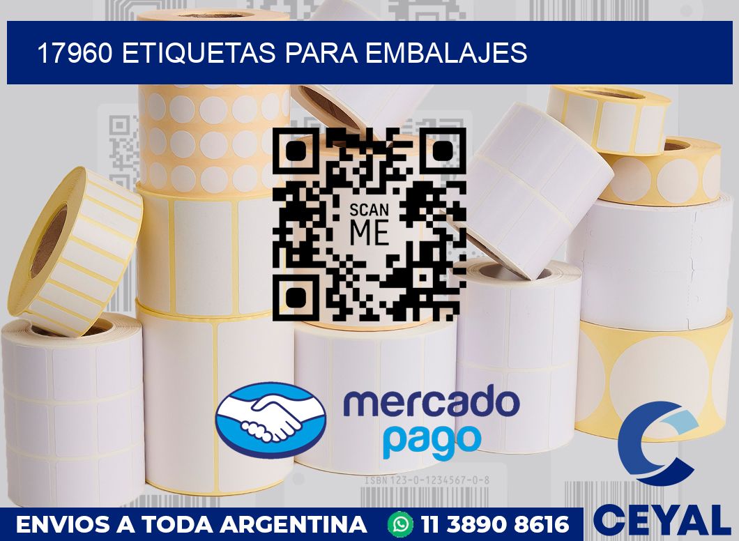 17960 etiquetas para embalajes