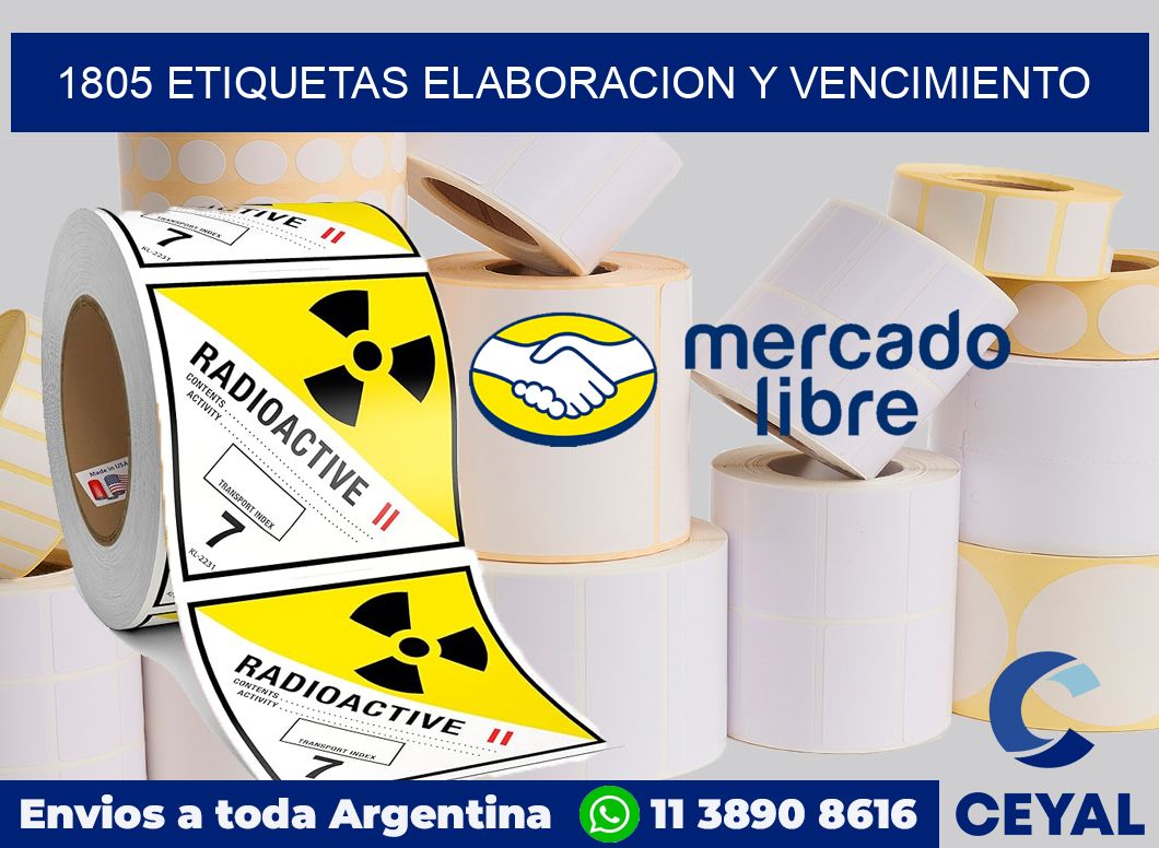 1805 Etiquetas elaboracion y vencimiento