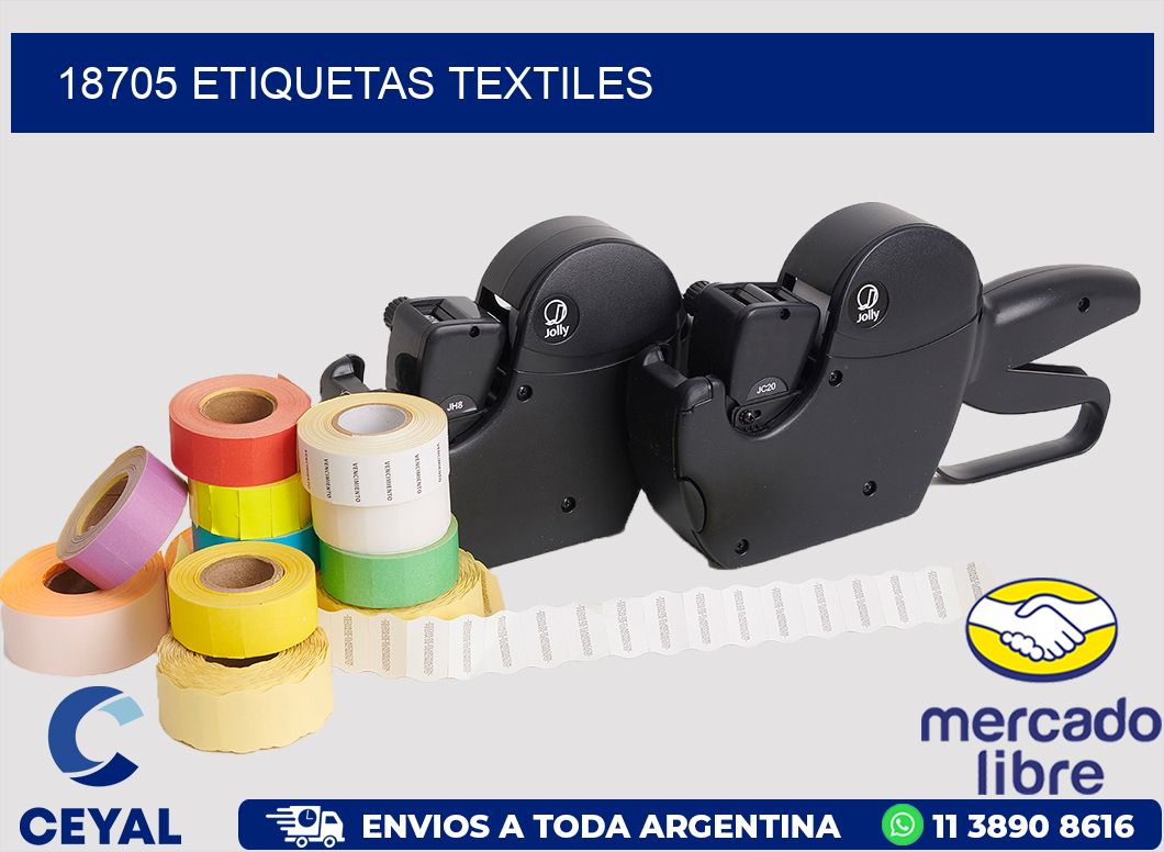 18705 etiquetas textiles