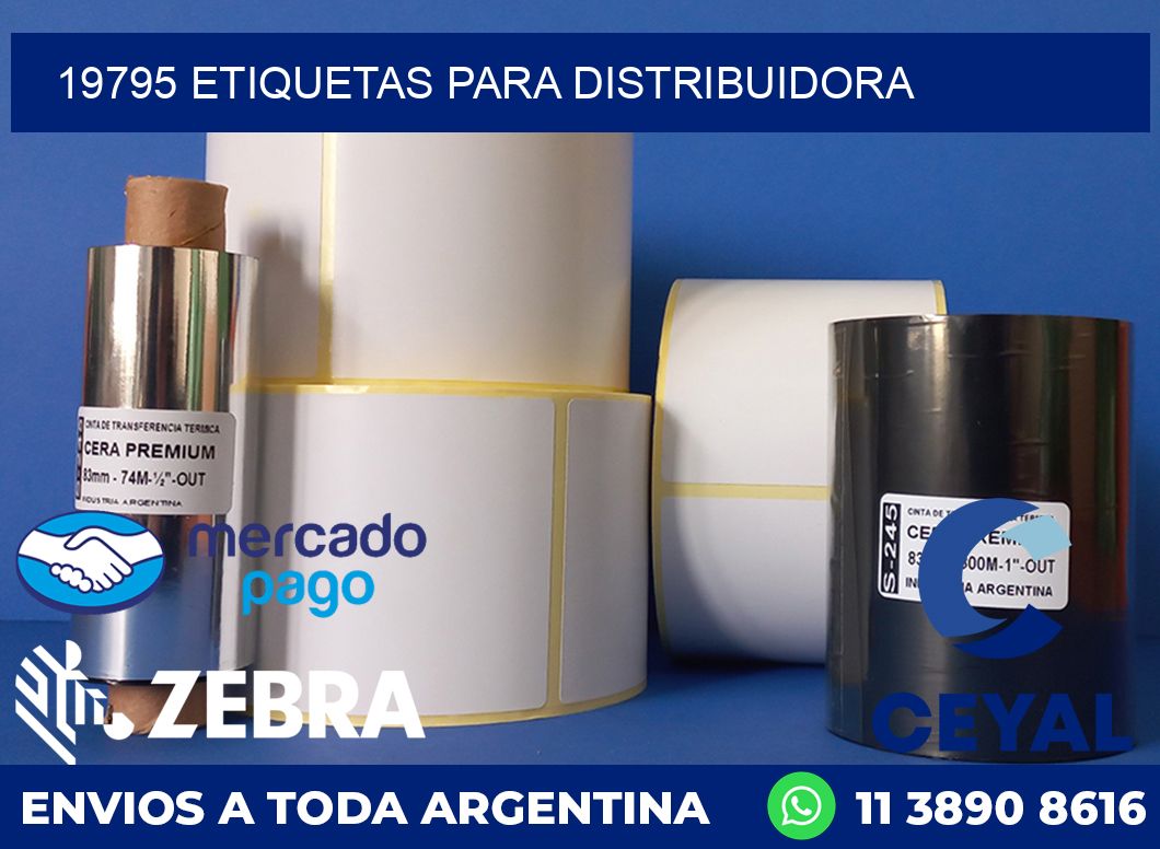 19795 etiquetas para distribuidora