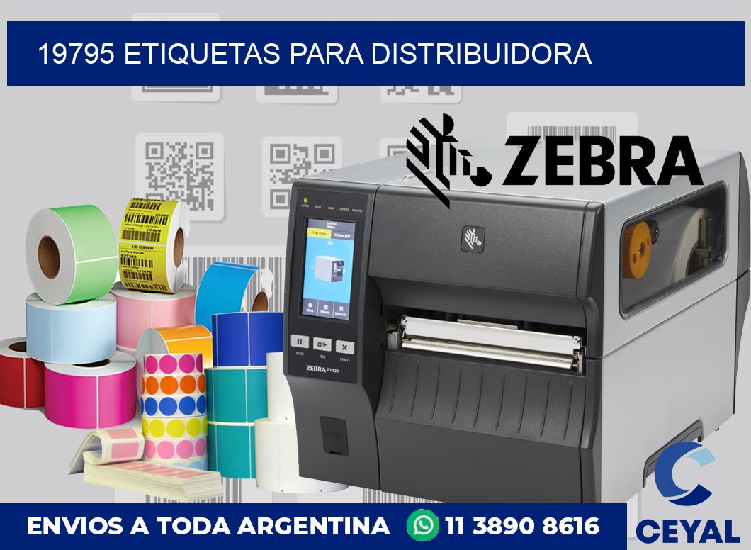 19795 etiquetas para distribuidora