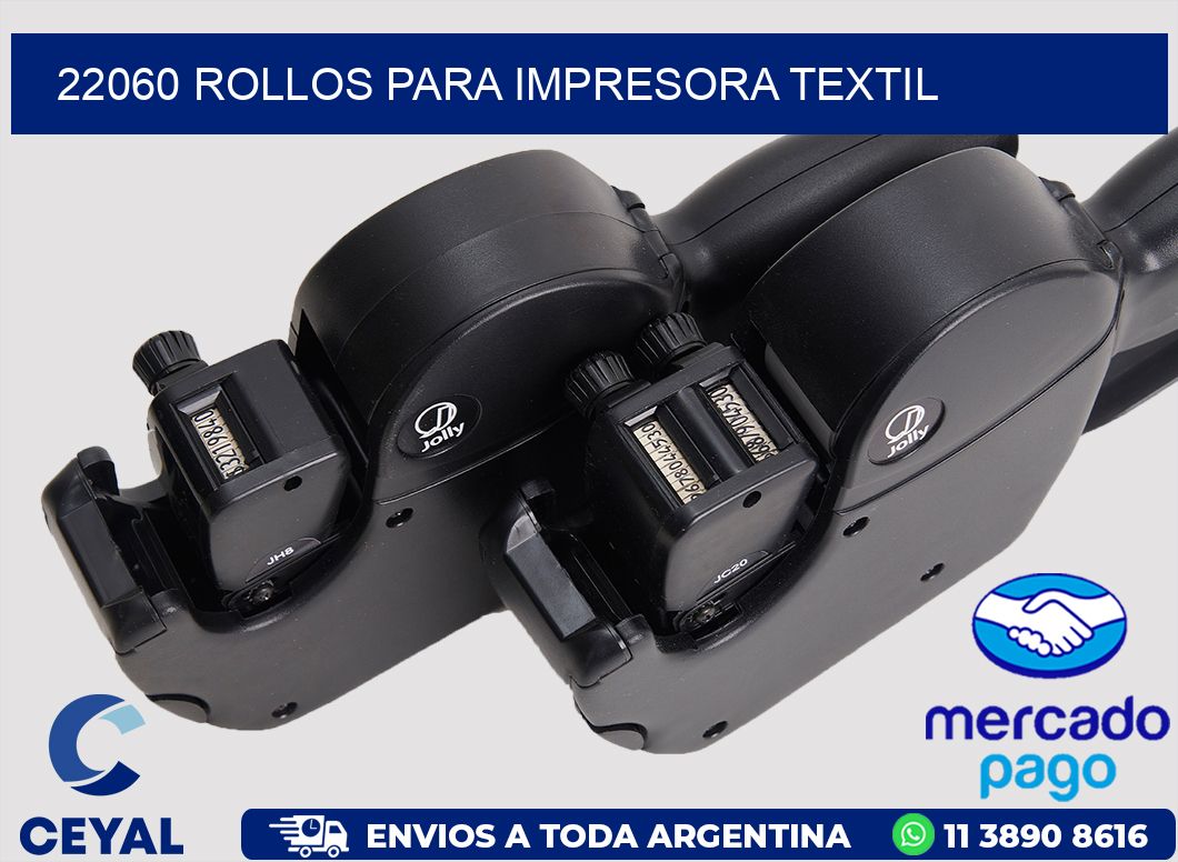 22060 rollos para impresora textil