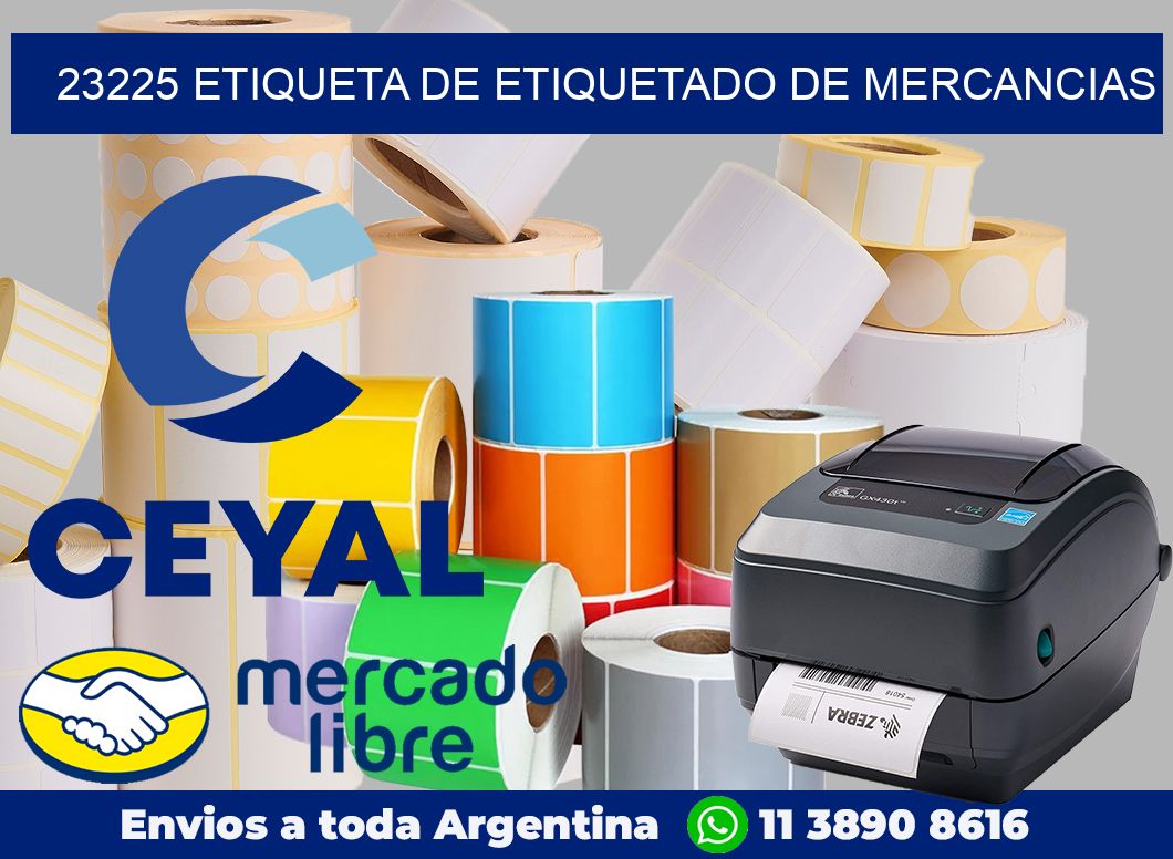 23225 Etiqueta de etiquetado de mercancias