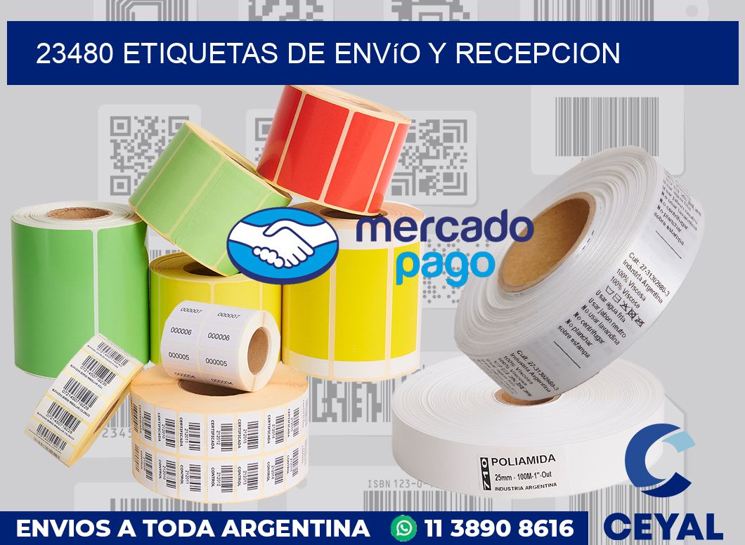 23480 Etiquetas de envío y recepcion