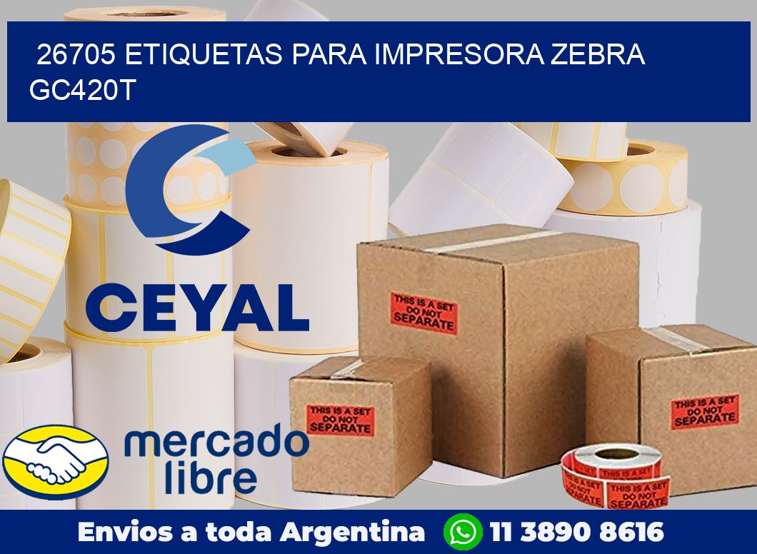 26705 etiquetas para impresora zebra GC420T