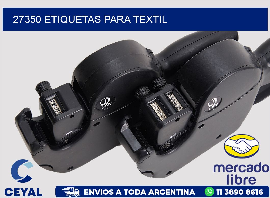 27350 etiquetas para textil