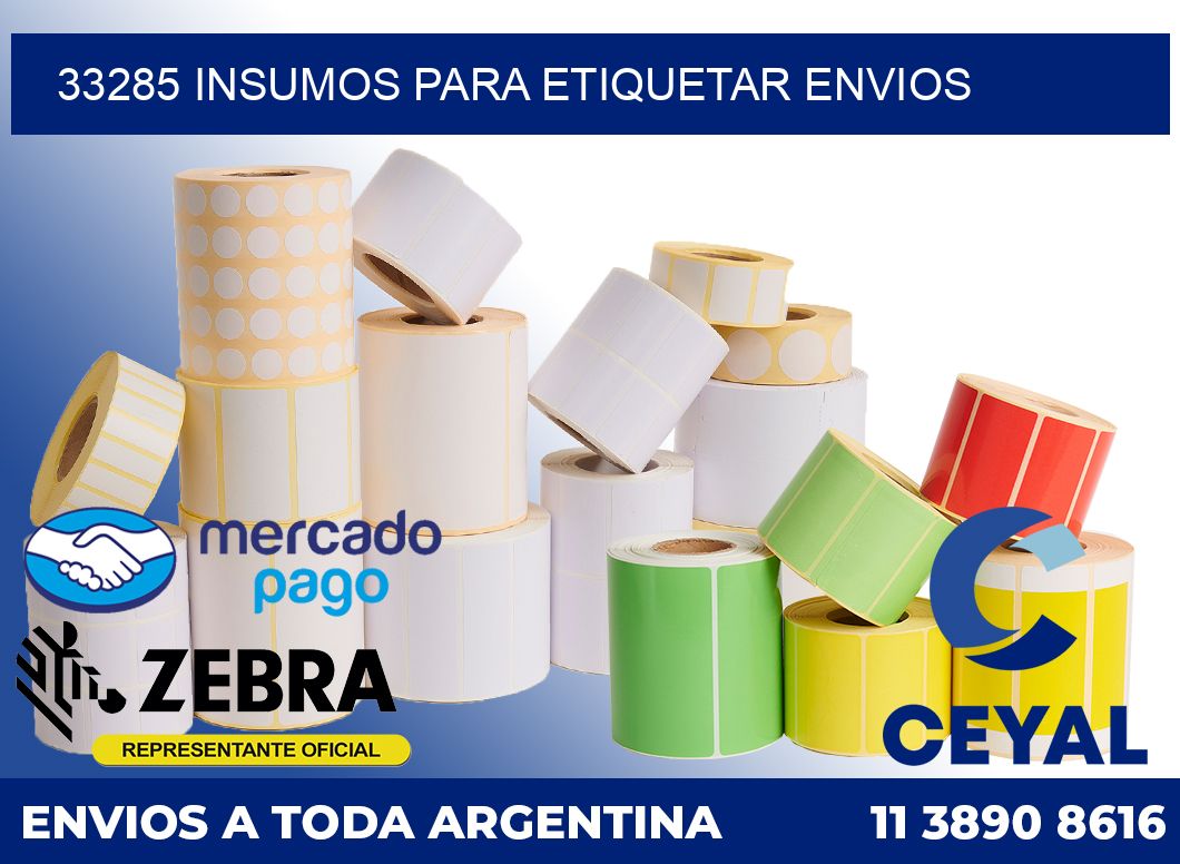 33285 Insumos para etiquetar envios