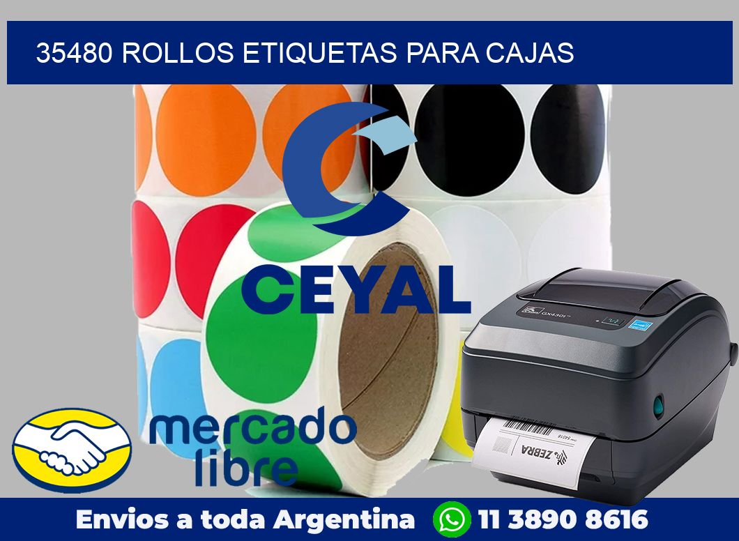 35480 Rollos etiquetas para cajas