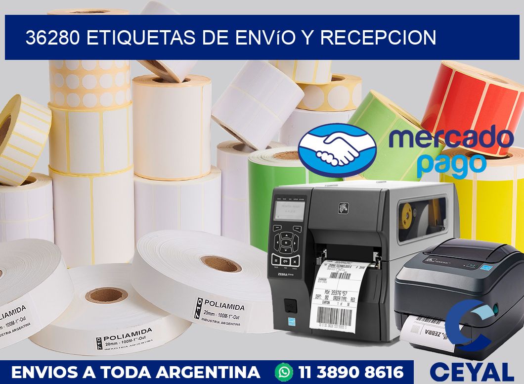 36280 Etiquetas de envío y recepcion