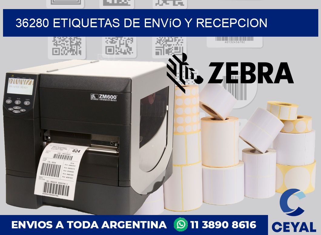 36280 Etiquetas de envío y recepcion