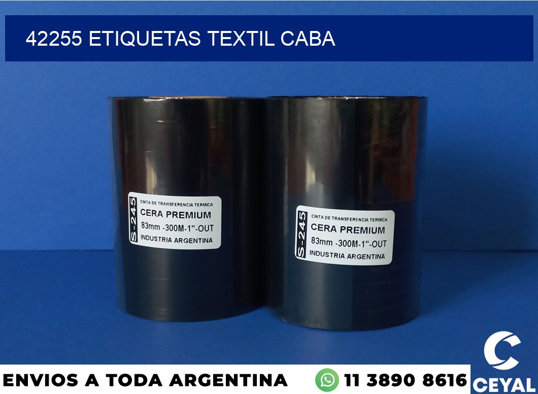 42255 etiquetas textil caba