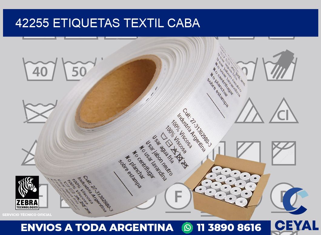 42255 etiquetas textil caba