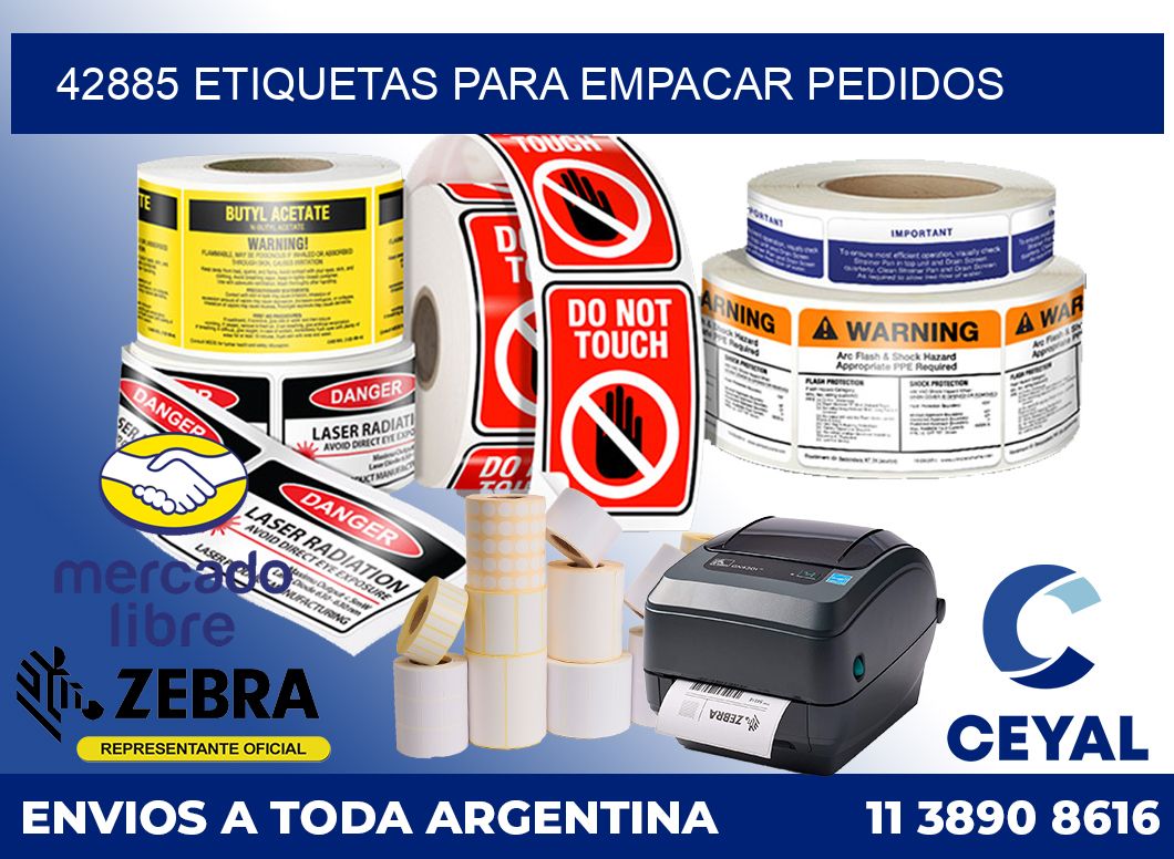 42885 Etiquetas para empacar pedidos
