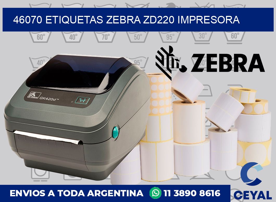 46070 etiquetas Zebra zd220 impresora