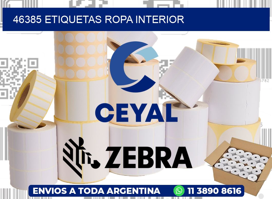 46385 Etiquetas ropa interior