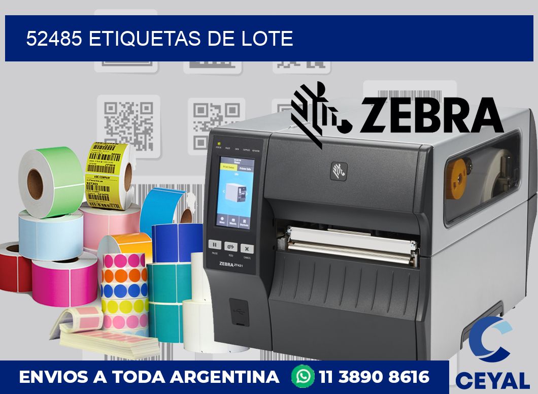 52485 Etiquetas de lote