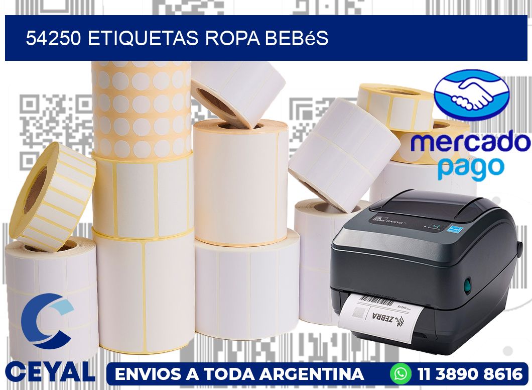 54250 Etiquetas ropa bebés