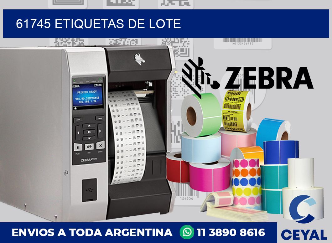 61745 Etiquetas de lote