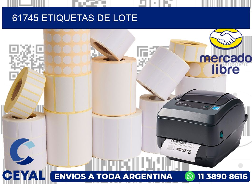 61745 Etiquetas de lote