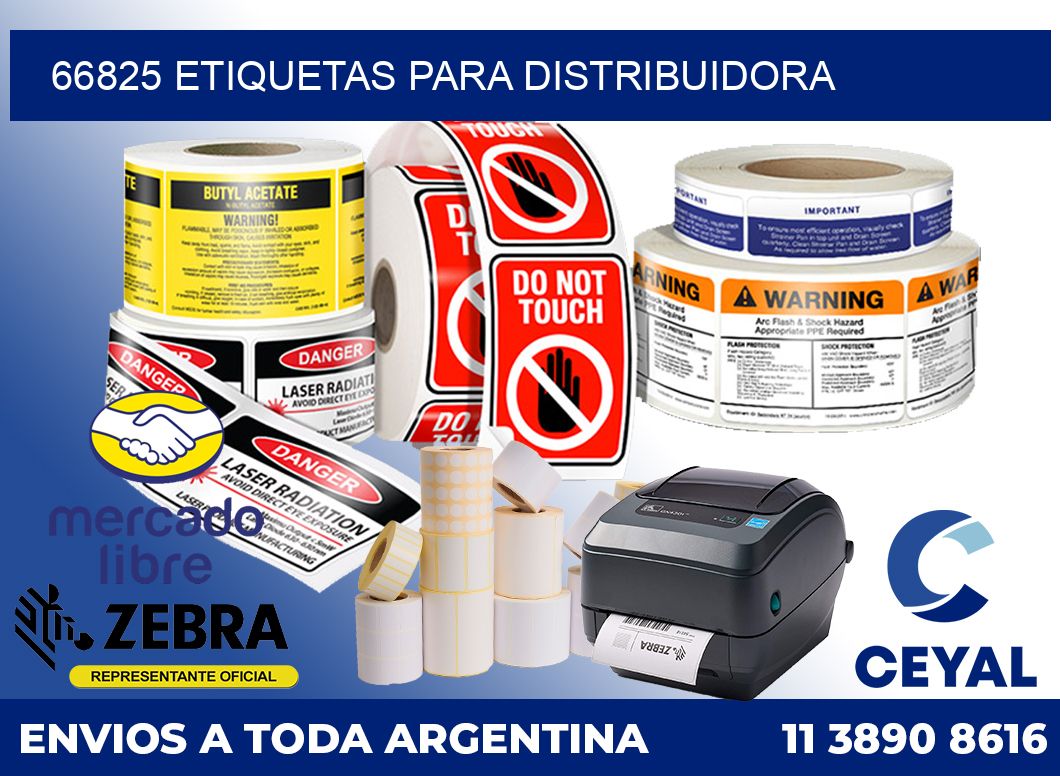 66825 Etiquetas para distribuidora