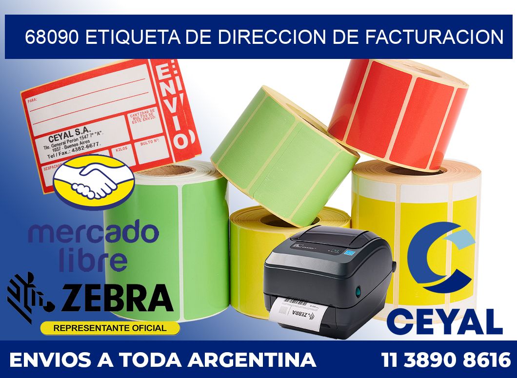 68090 Etiqueta de direccion de facturacion