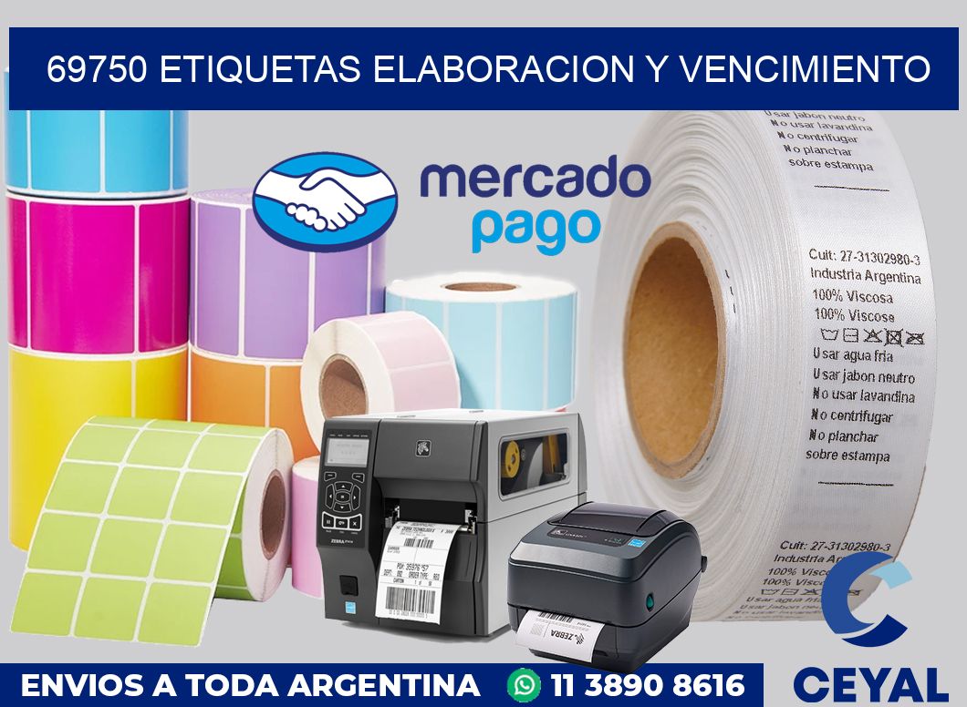69750 Etiquetas elaboracion y vencimiento