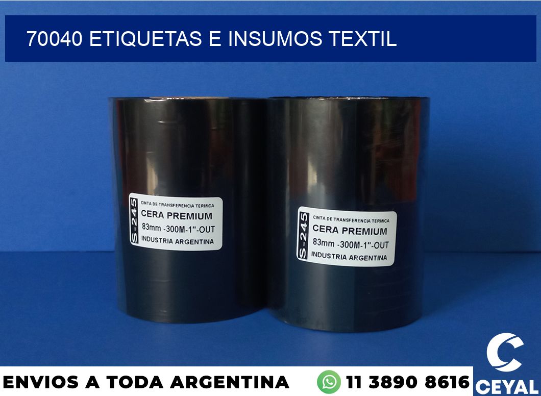 70040 etiquetas e insumos textil
