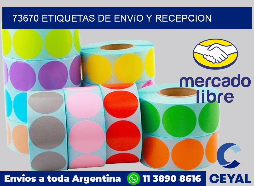 73670 Etiquetas de envío y recepcion
