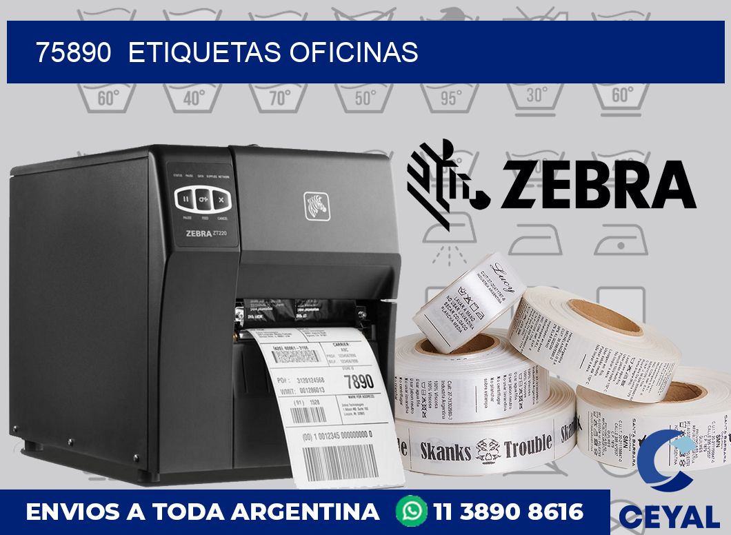 75890 Etiquetas oficinas