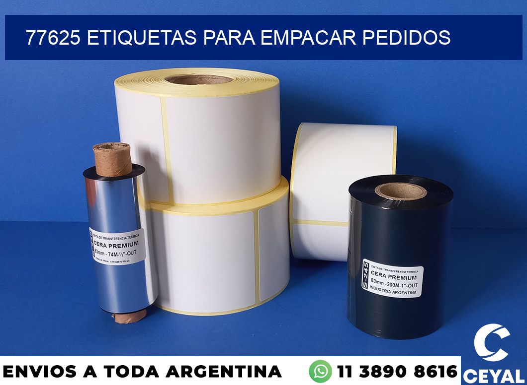 77625 etiquetas para empacar pedidos