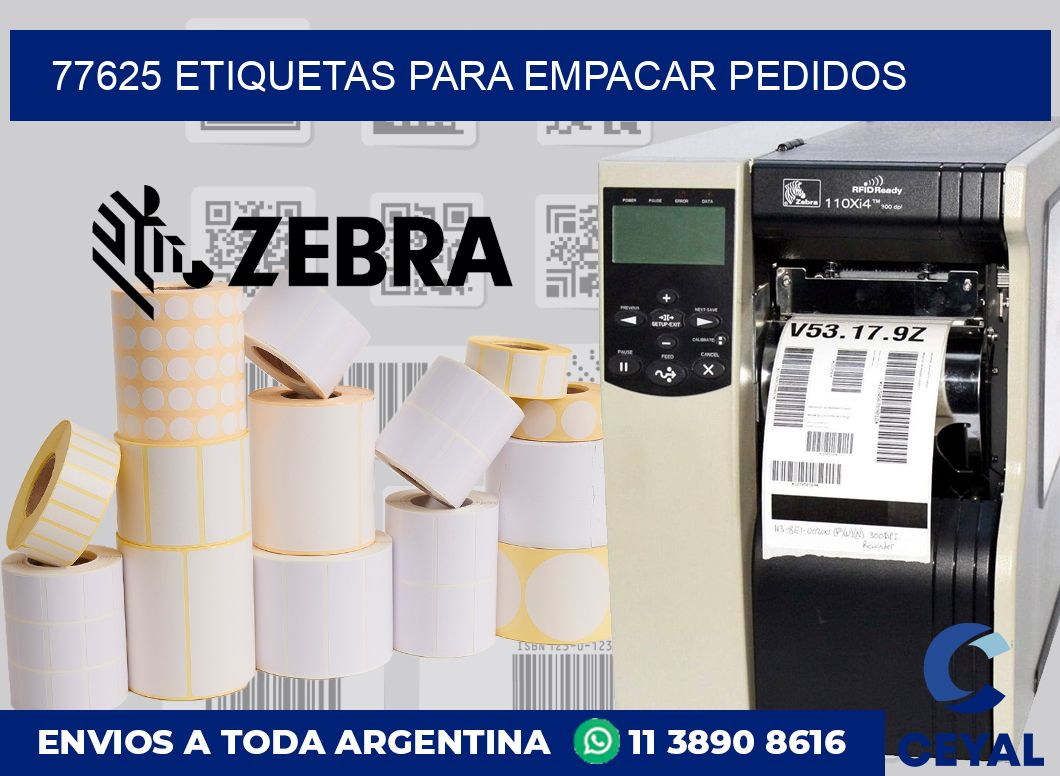 77625 etiquetas para empacar pedidos